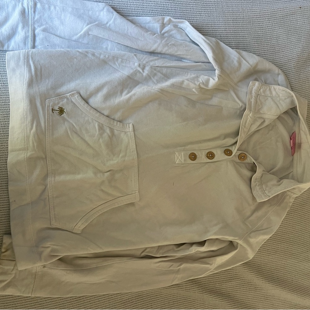 Lilly Pulitzer white popover size small